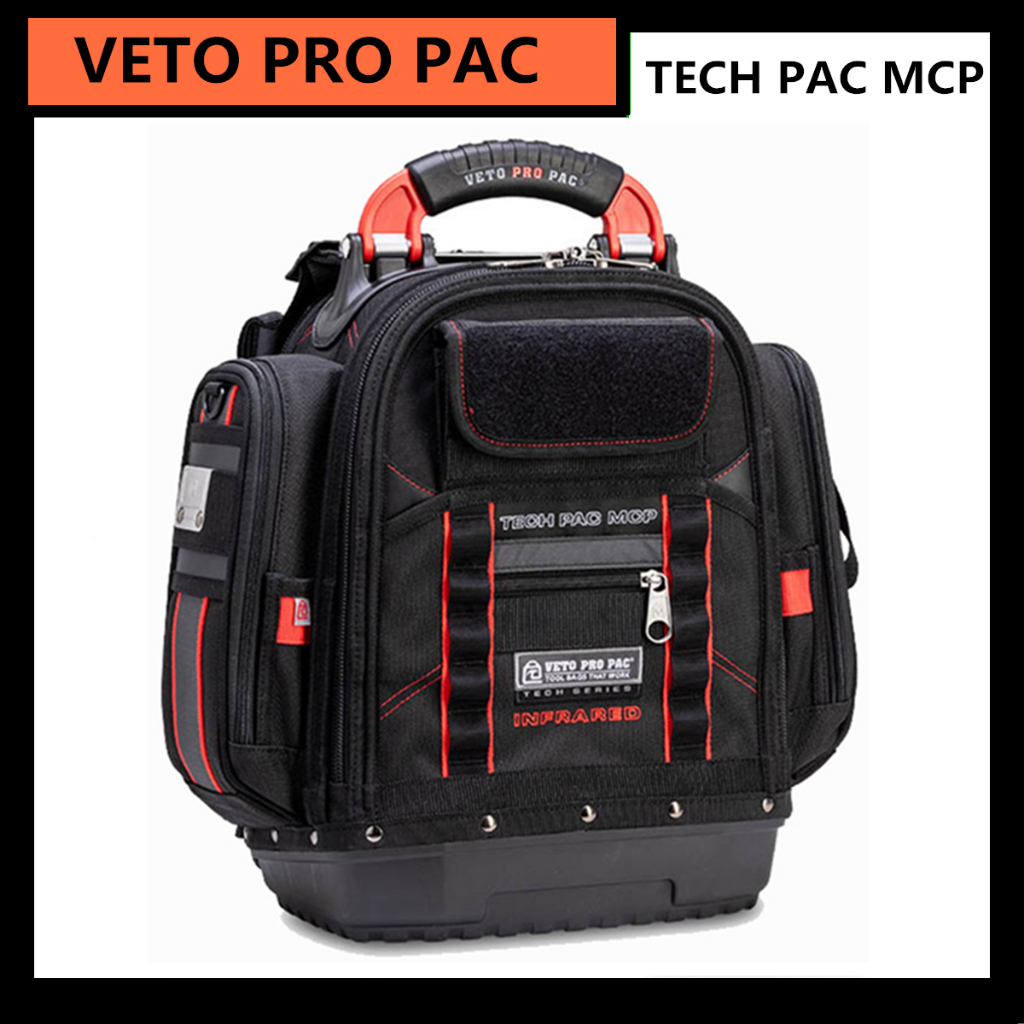 [VETO PRO PAC] TECH PAC MCP กระเป๋าเป้สะพายหลังแบบพกพาน้ําซ่อมไฟฟ้ากระเป๋าเครื่องมือระดับไฮเอนด์