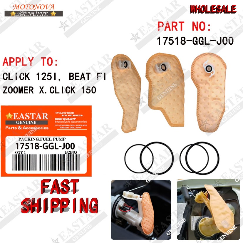 17518-ggl-j00 กรองปั้มน้ํามัน w/ oring set สําหรับ click 125i, beat fi, zoomer x,click 150