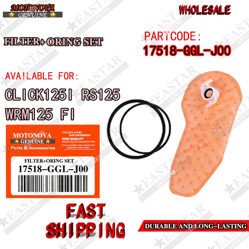 17518-ggl-j00 click 125i,rs125,xrm125 fi filter+oring set การใช้ปั๊ม