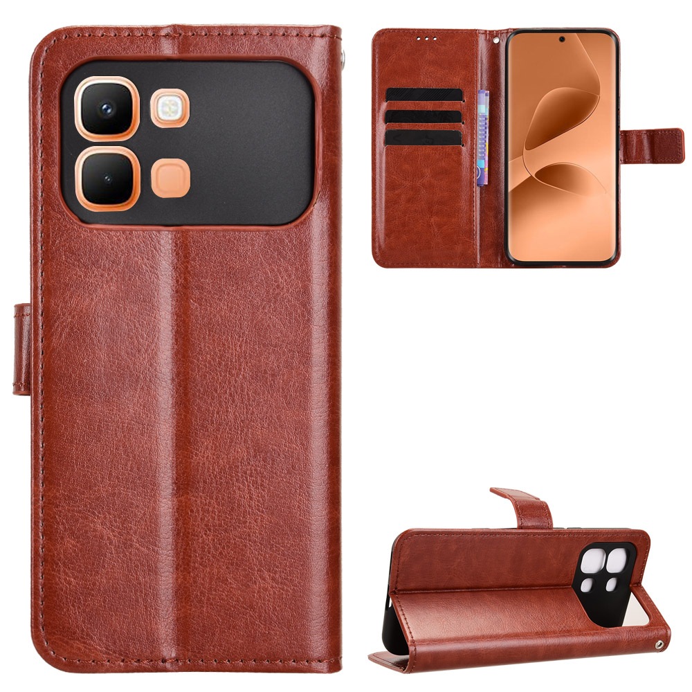 เคสโทรศัพท์หนังแบบฝาพับสําหรับเคส Infinix Note Edge 5G พร้อมขาตั้งและช่องเสียบการ์ดกระเป๋าสตางค์ในตัว