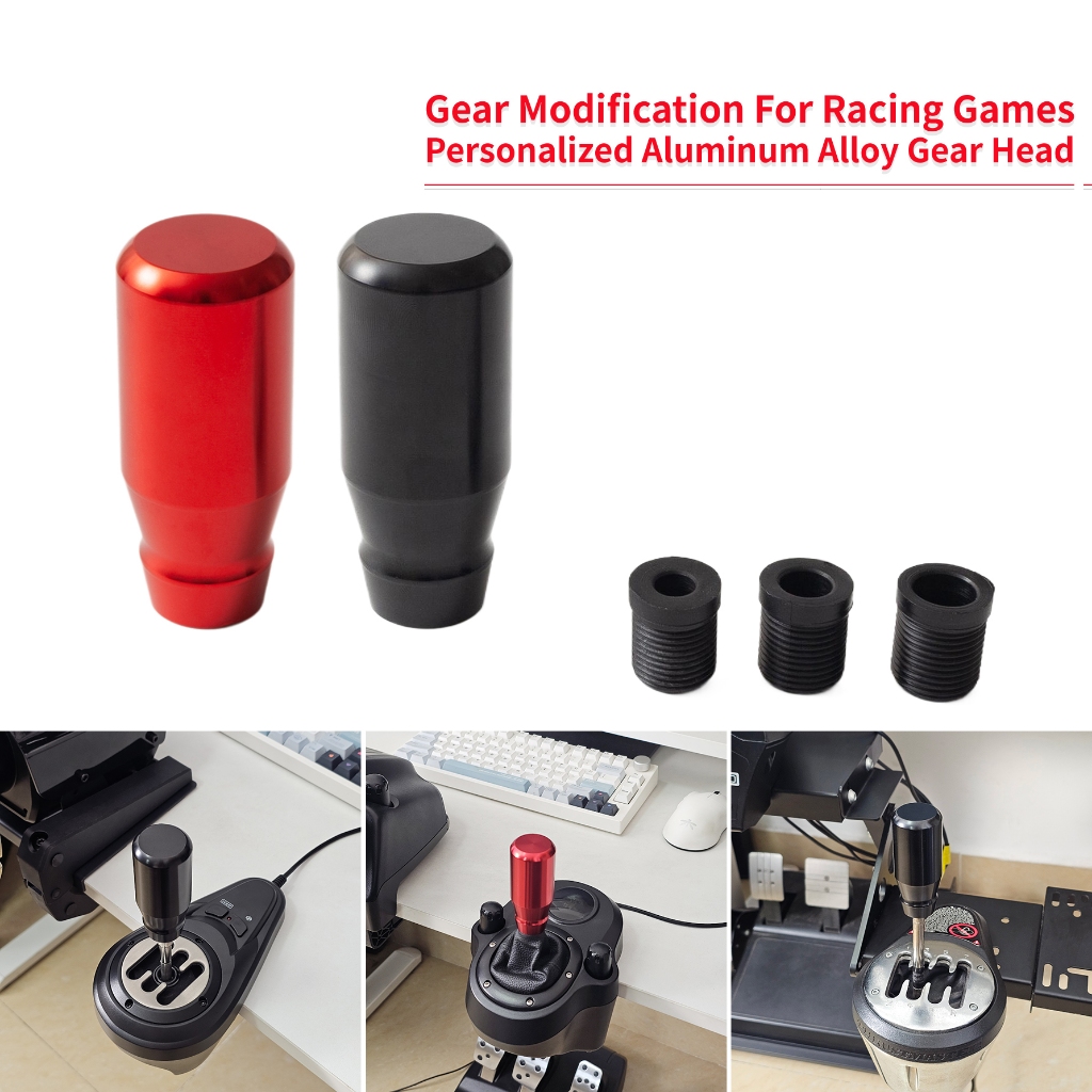 เกียร์ Shift Knob simracing เกม Shifter หัวสําหรับ Thrustmaster TH8A TH8S Logitech G27 G29 G923 PXN 
