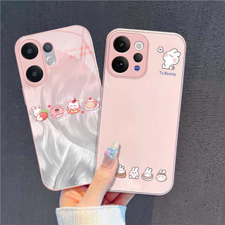 เคส Vivo V70 V60 V50 Lite V40 V30 V29 V27 5G Case ลายการ์ตูน กระต่ายน่ารัก เคสกันกระแทก พร้อมขอบซิลิโคนอ่อน