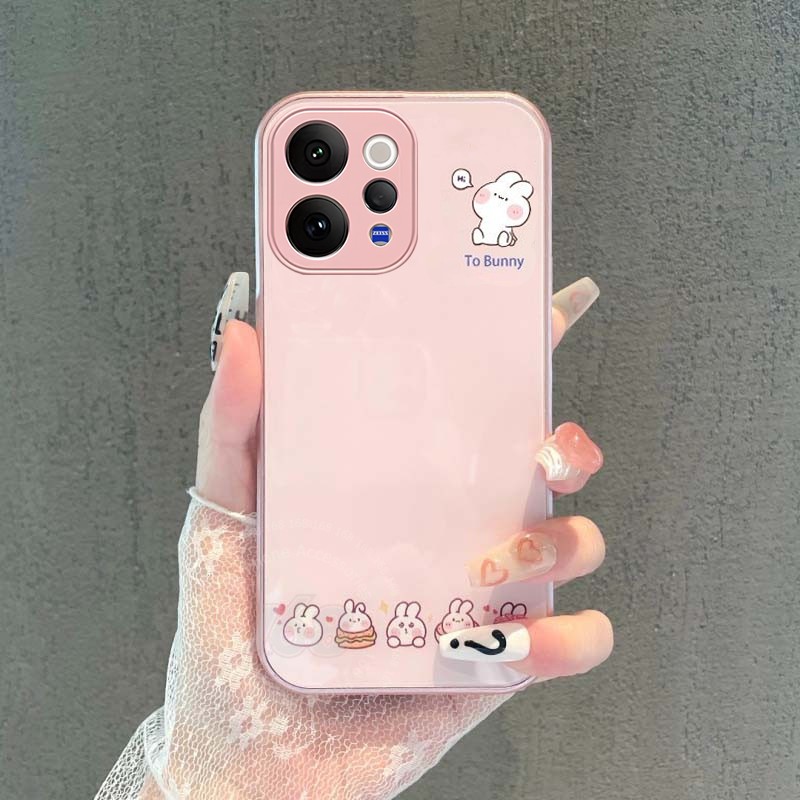 เคส Vivo V70 V60 V50 Lite V40 V30 V29 V27 5G Case ลายการ์ตูน กระต่ายน่ารัก เคสกันกระแทก พร้อมขอบซิลิโคนอ่อน