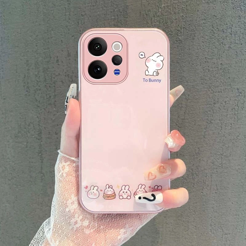 เคส Vivo V70 V60 V50 Lite V40 V30 V29 V27 5G Case ลายการ์ตูน กระต่ายน่ารัก เคสกันกระแทก พร้อมขอบซิลิโคนอ่อน
