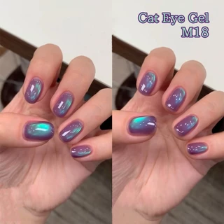 XEIJAYI 10ml - Icelandic Blue-Purple Cat Eye Gel Nail Polish เงางามยาวนาน เหมาะสำหรับงาน DIY