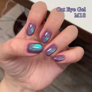 XEIJAYI 10ml - Icelandic Blue-Purple Cat Eye Gel Nail Polish เงางามยาวนาน เหมาะสำหรับงาน DIY