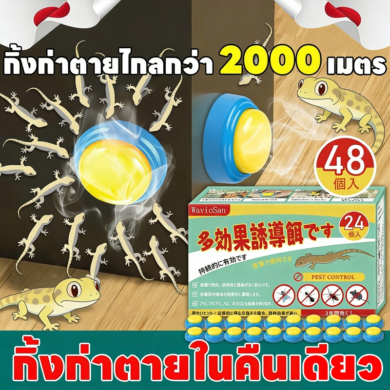 Leno ยาฆ่าจิ้งจก ไล่จิ้งจก ยาฆ่าตุ๊กแก 48 ชิ้น