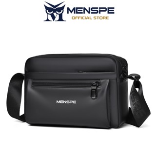 MENSPE กระเป๋าสะพายไหล่สำหรับผู้ชาย ความจุขนาดใหญ่ กันน้ำ น้…