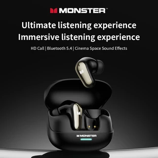 [จัดส่งจากประเทศไทย] Monster MQT52 Original หูฟังบลูทูธ HiFi HD Call ลดเสียงรบกวน แบตเตอรี่ใช้งานได้นาน
