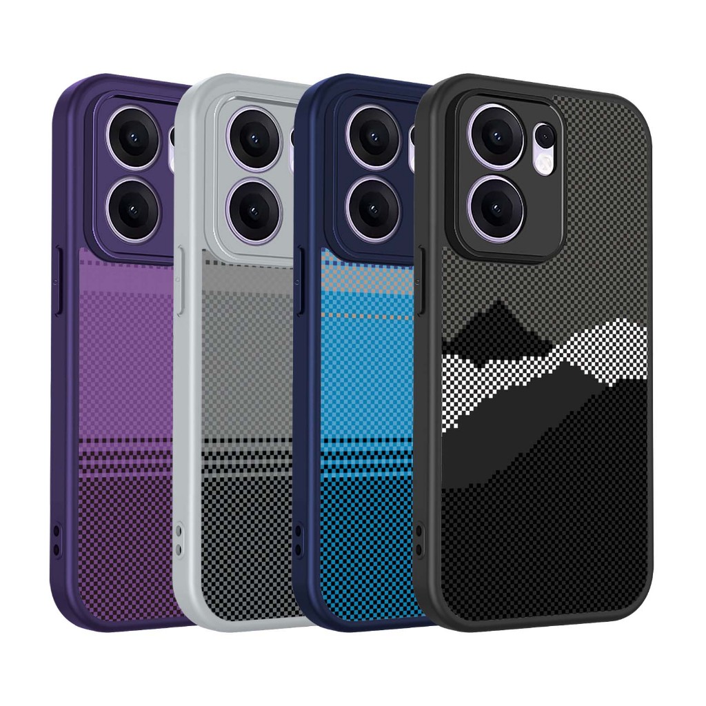 กราฟฟิตีเนื้อเคฟล่าร์เคสโทรศัพท์OPPO Reno 14 13 Pro 13F 14F 5Gปลอกแฟชั่นและเรียบง่ายฝาครอบกันกระแทก