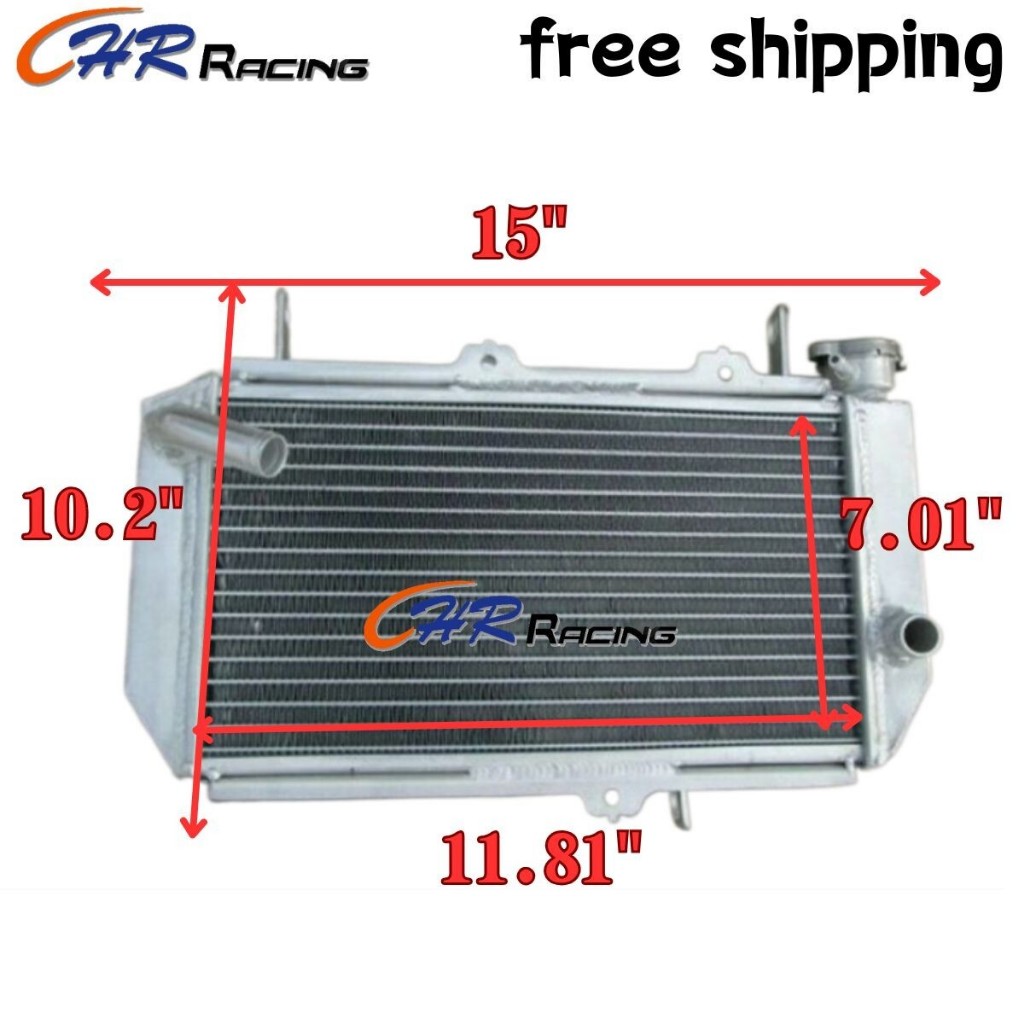 หม้อน้ําอลูมิเนียมสําหรับ 2009-2013 Yamaha YFZ450X YFZ450R YFZ 450 X/R 2011 10