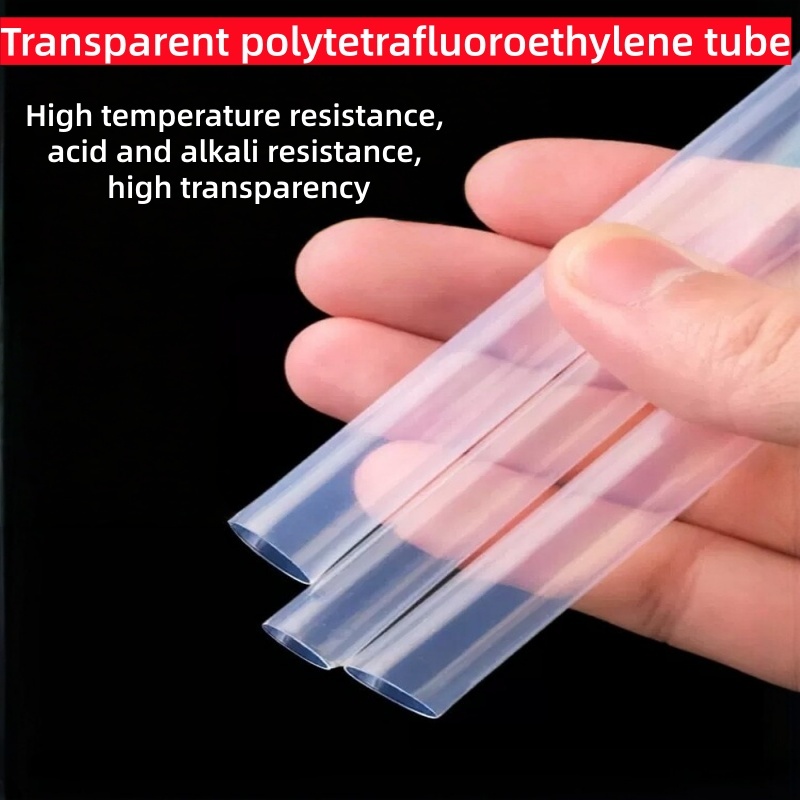 PTFE หลอด F46 Hard Tube หนา PTFE หลอดโปร่งใส PTFE หลอดทนอุณหภูมิสูง PTFE หลอดบาง -2/3/4/5/6/7/15/20 