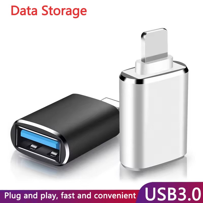 อะแดปเตอร์ USB3.0 OTG เข้ากันได้กับ iPhone 13/12/11 Pro/11 Pro ตัวแปลงส่งข้อมูลไดรเวอร์หน่วยความจําแ