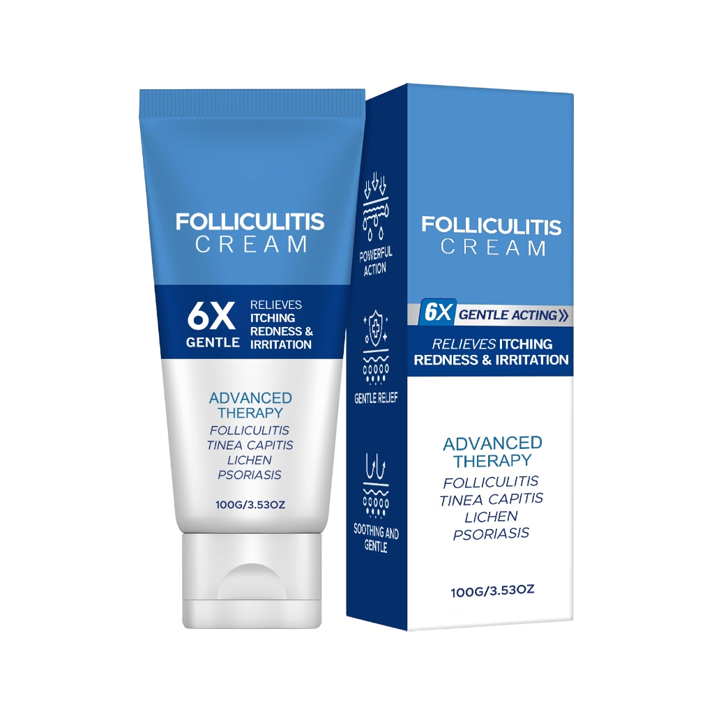 ครีมรูขุมขน: มีประสิทธิภาพสําหรับ Foliculitis Scalp Face and Body 100g
