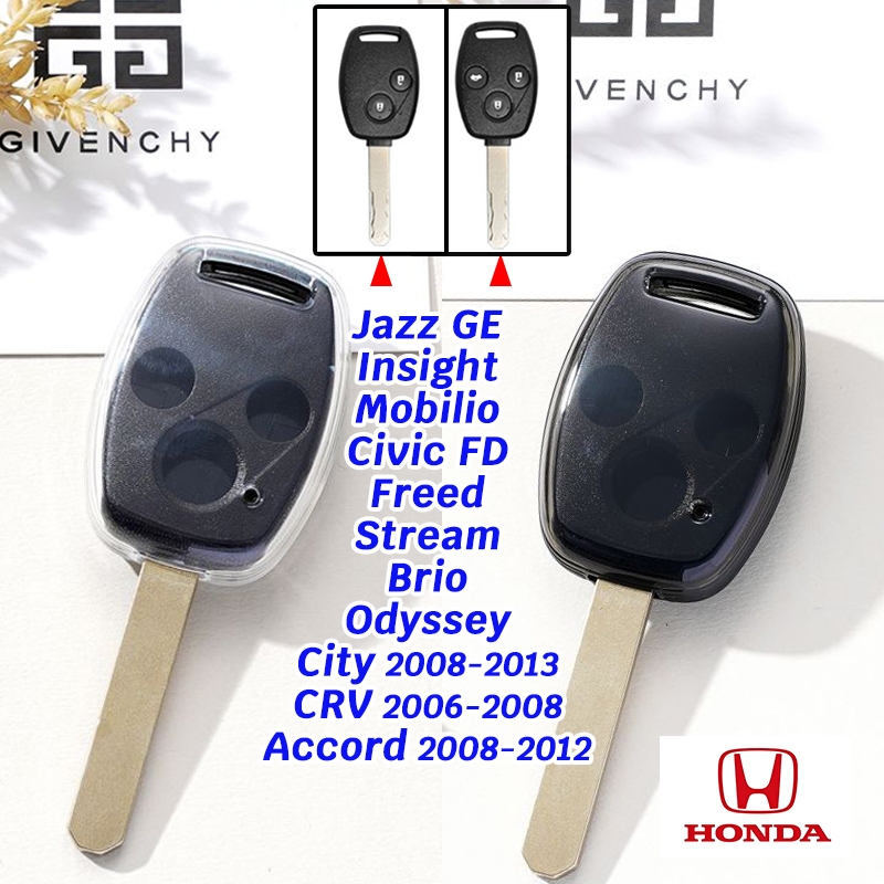 Honda Insight 2011 Civic FD City 2013 Jazz GE โปร่งใสฝาครอบกุญแจ Mobilio CRV G3 Stream Accord G8 Fre