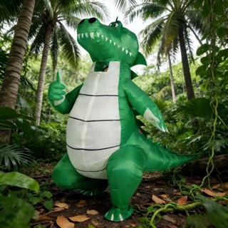 จระเข้พองเครื่องแต่งกายฮาโลวีนคอสเพลย์เทศกาลพรรคเครื่องแต่งก…