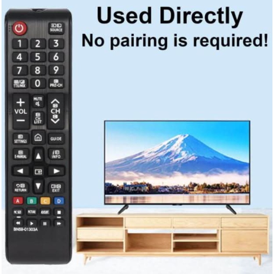 BN59-01303A เปลี่ยนรีโมทคอนโทรลสําหรับ Samsung สมาร์ททีวี, ใช้งานร่วมกับ UA43NU7090 UA50NU7090 UA55N