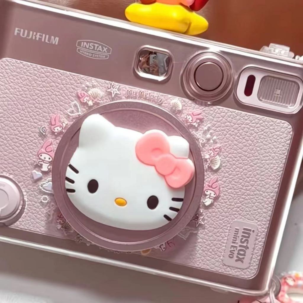 น่ารัก Miffy กล้องป้องกันกรณีฝาครอบเลนส์สําหรับ Fujifilm Instax Mini Evo พร้อมสายคล้อง + สติกเกอร์อุปกรณ์เสริมกล้อง ราคา ถูกที่สุด ดีลบีเคเค แกลเลอรีภาพที่ 7