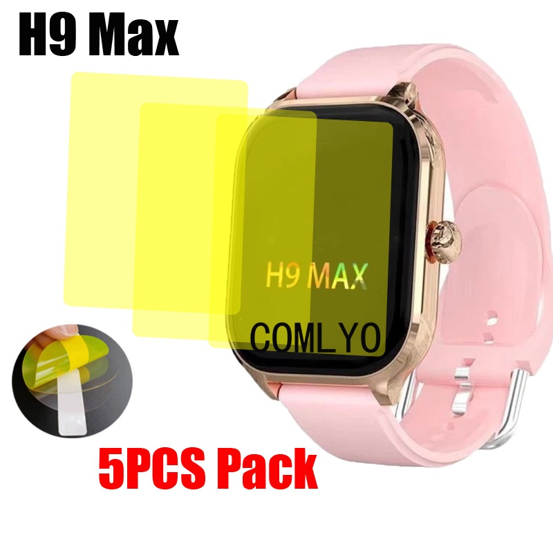 สําหรับ H9 Max ตัวป้องกันหน้าจอนาฬิกาอัจฉริยะฝาครอบฟิล์ม TPU HD