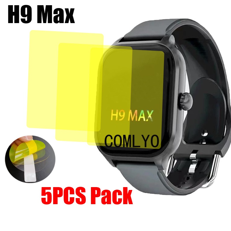 สําหรับ H9 Max ป้องกันหน้าจอฝาครอบสมาร์ทวอทช์ HD ฟิล์ม TPU