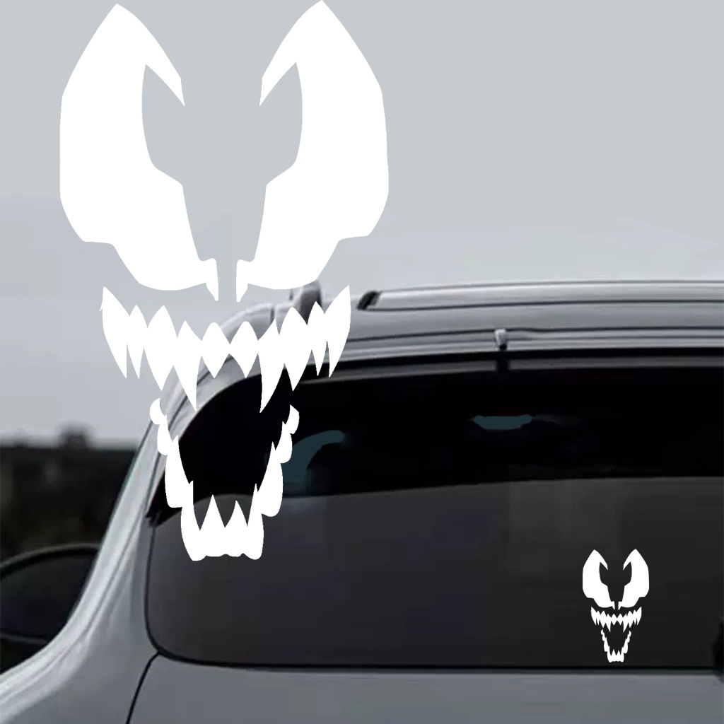 สติ๊กเกอร์สะท้อนแสงรถยนต์ลายหน้ากาก Marvel Venom