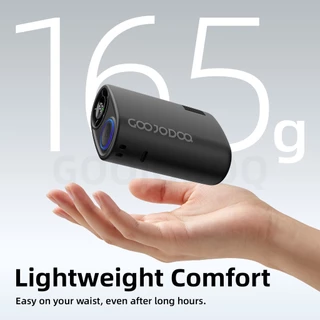 GOOJODOQ GFS021 3000mAh เอวติดตั้งพัดลมความเร็วสูงปรับ Airflow แฮนด์ฟรีปลอดภัยสวมใส่จอแสดงผลดิจิตอลที่ชัดเจน