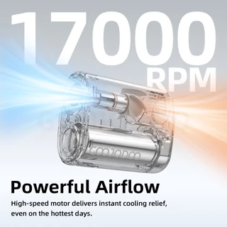 GOOJODOQ GFS021 3000mAh เอวติดตั้งพัดลมความเร็วสูงปรับ Airflow แฮนด์ฟรีปลอดภัยสวมใส่จอแสดงผลดิจิตอลที่ชัดเจน