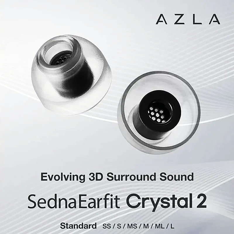 AZLA SednaEarfit คริสตัล 2 รุ่นซิลิโคนเหลวปลั๊กอุดหู Anti Slip ที่ครอบหูกรองหน้าจอสําหรับ Sony