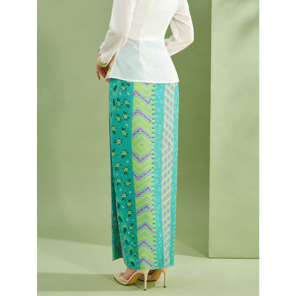 Amyenjoylife Kuntum Kebaya สําหรับ Raya 2026 ผู้หญิง Rok กระโปรง Nyonya ชาติพันธุ์เครื่องแต่งกาย — صورة 3