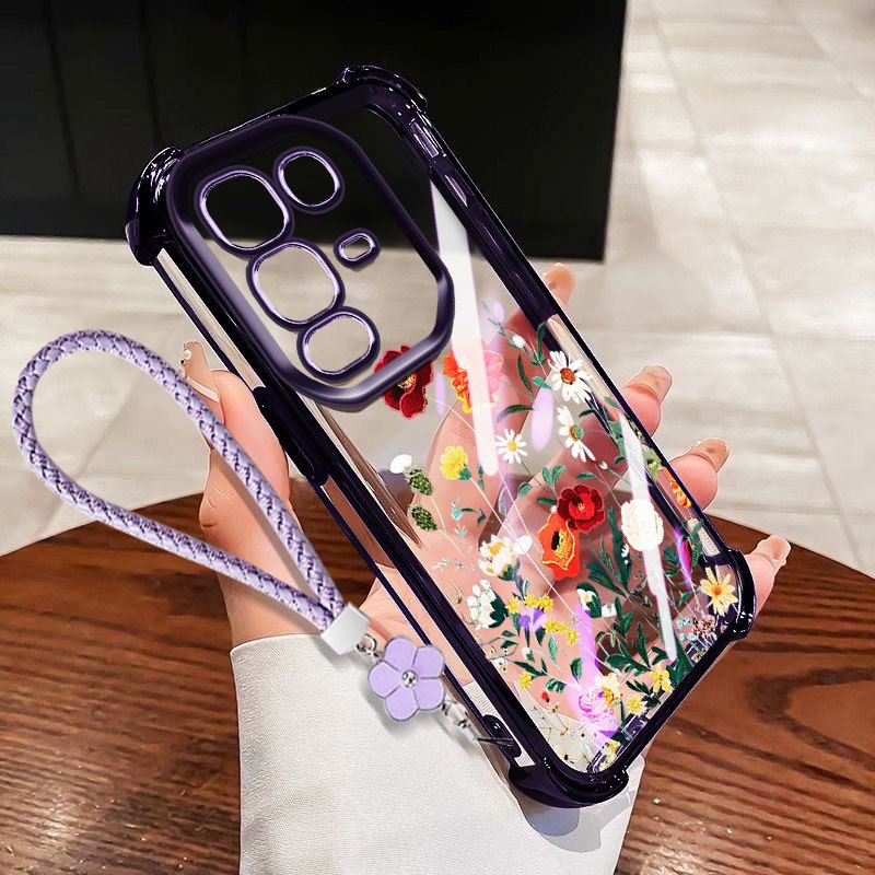 VRQR สําหรับ Infinix หมายเหตุ 50 Pro Plus 4G 5G หมายเหตุ 50 Pro + 5G X6855 X6856 X6858 ดอกไม้ Cluste