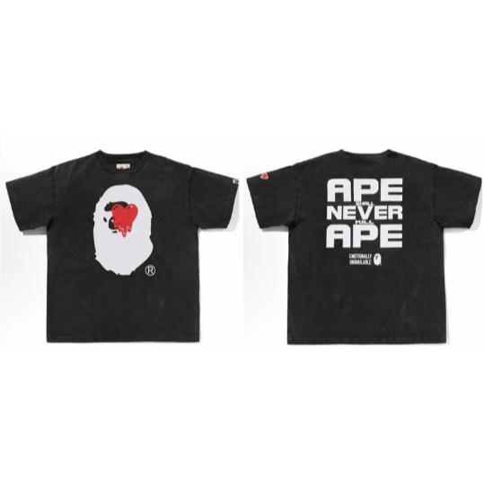 2026 BAPE unisexแฟชั่นเสื้อยืดแขนสั้นลำลองสำหรับบุรุษและสตรีใหม่ 0819