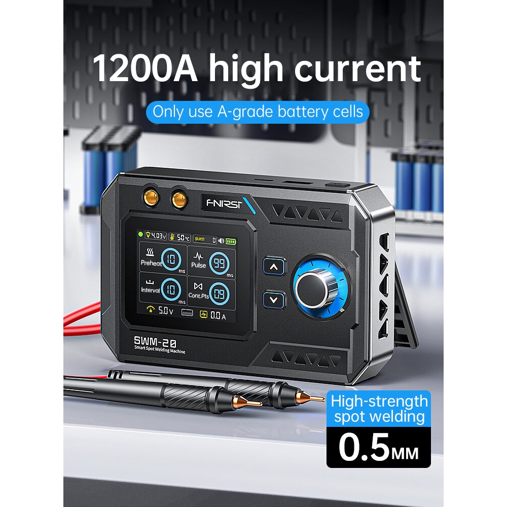 FNIRSI Fenirisi Spot เครื่องเชื่อมมือถือขนาดกะทัดรัด SWM-20 แบตเตอรี่ลิเธียมจุดเชื่อมปากกา DIY ชุดแบตเตอรี่