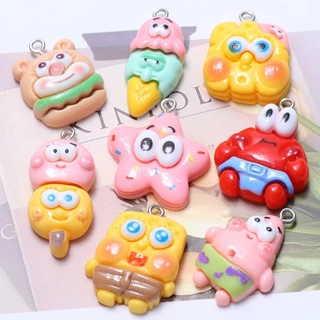 10 ชิ้นเรซิ่นการ์ตูนสัตว์จี้จําลองน่ารัก Meimeidi Chacha สุนัขหูใหญ่สุนัขจี้ diy เครื่องประดับอุปกรณ์เสริม