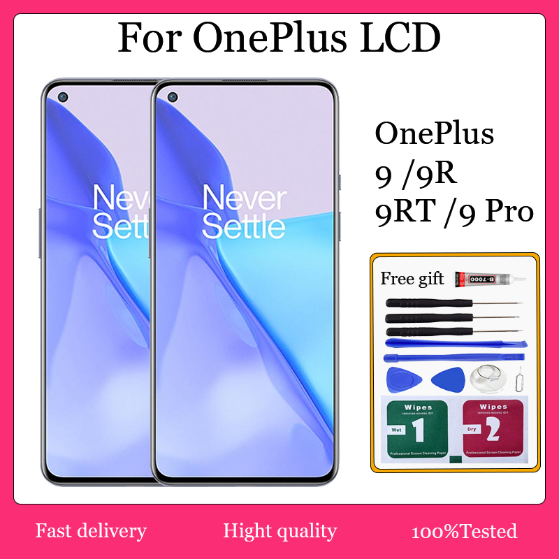 Original AMOLED สําหรับ Oneplus 9 / 9R / 9RT / 9 Pro จอแสดงผล LCD หน้าจอสัมผัสเปลี่ยน