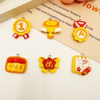 10 ชิ้นเรซิ่นการ์ตูนสัตว์จี้จําลองน่ารัก Meimeidi Chacha สุนัขหูใหญ่สุนัขจี้ diy เครื่องประดับอุปกรณ์เสริม