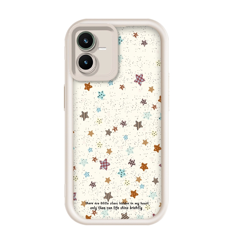 สําหรับ Vivo Y22/Vivo Y22s/Vivo Y22t ลายดาวเล็ก เคสป้องกันโทรศัพท์ซิลิโคนป้องกันการตก