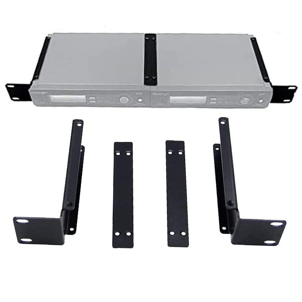 Rack Mount ฮาร์ดแวร์สําหรับ Dual Shure SLX SLXD4 ตัวรับสัญญาณไร้สาย Combining Together, 19 นิ้ว Rack