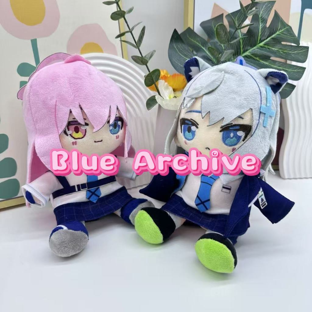 เกม Blue Archive ตุ๊กตา Plush น่ารัก SunaookamiShiroko Sorasaki Hina TakanaashiHoshino ตุ๊กตาของเล่น