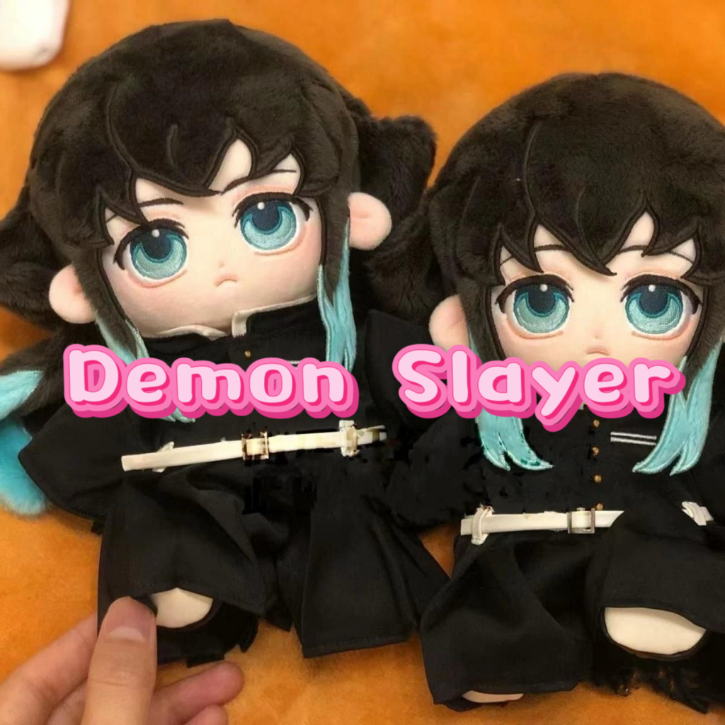 Anime Plush Demon Slayer ตุ๊กตาน่ารัก Kochou Shinobu ตุ๊กตาของเล่น Plushies สําหรับเด็ก 20 ซม.