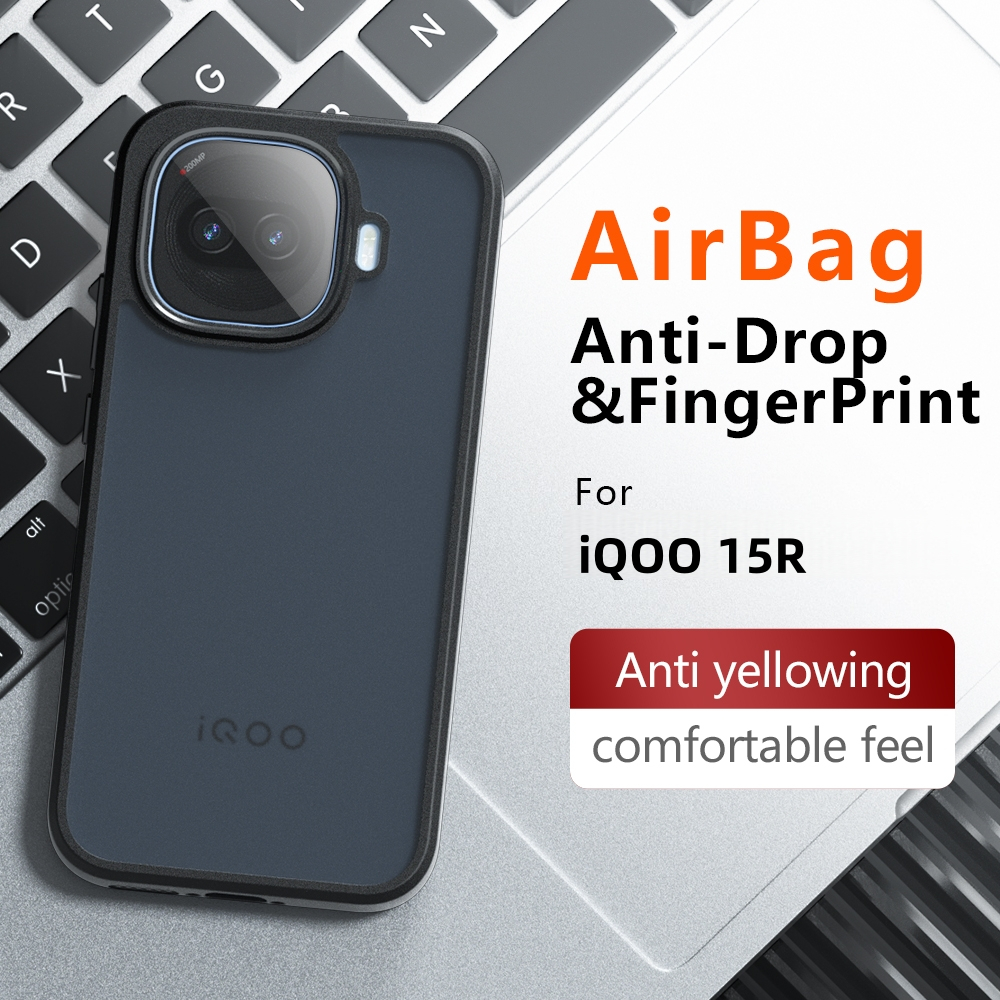 ปลอกสําหรับ vivo iQOO 15R iQOO15R iQ0015R เคสโทรศัพท์หรูหรา Clear Frosted สี่มุม Air กระเป๋ากันกระแท