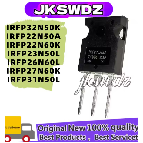 5PCS 100% ใหม่ IRFP32N50K 32N50 TO247, IRFP31N50L, IRFP27N60K, IRFP26N60L, IRFP23N50L, IRFP22N60K, I