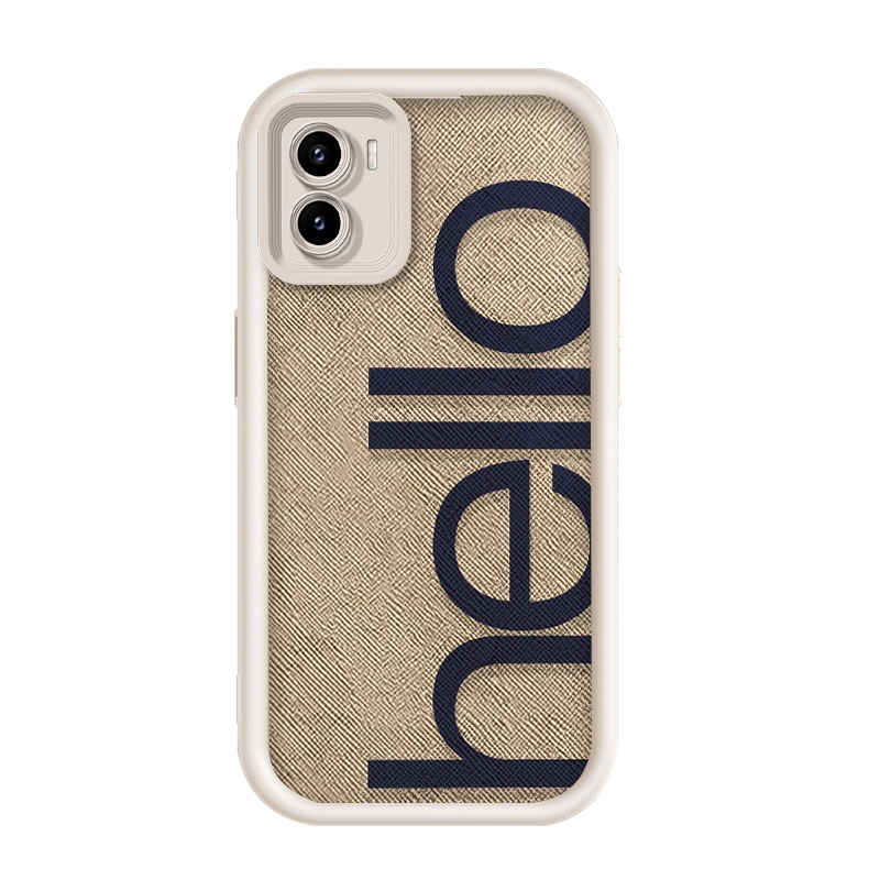 สําหรับ Vivo Y15S/Vivo Y15/Vivo Y10/Vivo Y01,Hello,รูปแบบ,เคสโทรศัพท์ซิลิโคนป้องกันการตก