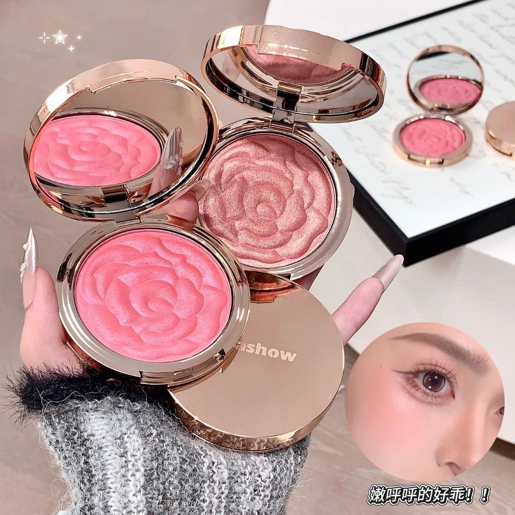 KAKASHOW Monochrome Blusher Palette Natural Matte Smooth Mist Cheek สาวฤดูร้อนกันน้ํา Non Dizzy Blush NO.C663