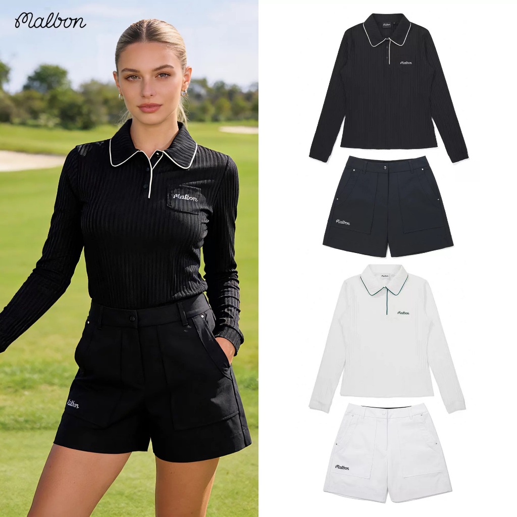 MLBON ฤดูร้อนเสื้อผ้าสตรีลักษณะปกแขนสั้น Quick-Drying ยืดเสื้อยืดระบายอากาศ Slim-fit Slimmer ดูทั้งหมด @