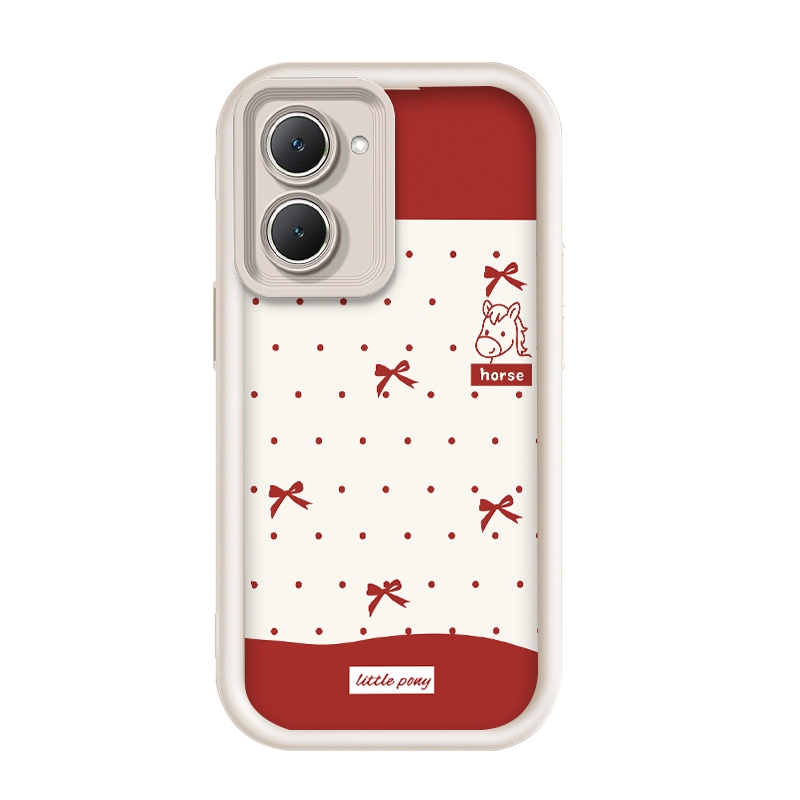 สําหรับ Vivo Y18/Vivo Y18s/Vivo Y18e/Vivo Y18i,Dot, ลายโบว์, ลาย, เคสโทรศัพท์ซิลิโคนป้องกันการตก