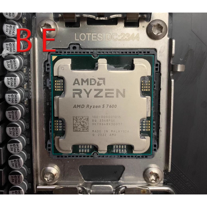 Ryzen 5 7600 R5 7600 AM5 โปรเซสเซอร์ CPU 3.8 GHz 6-Core 12T 65W 32MB เดสก์ท็อป