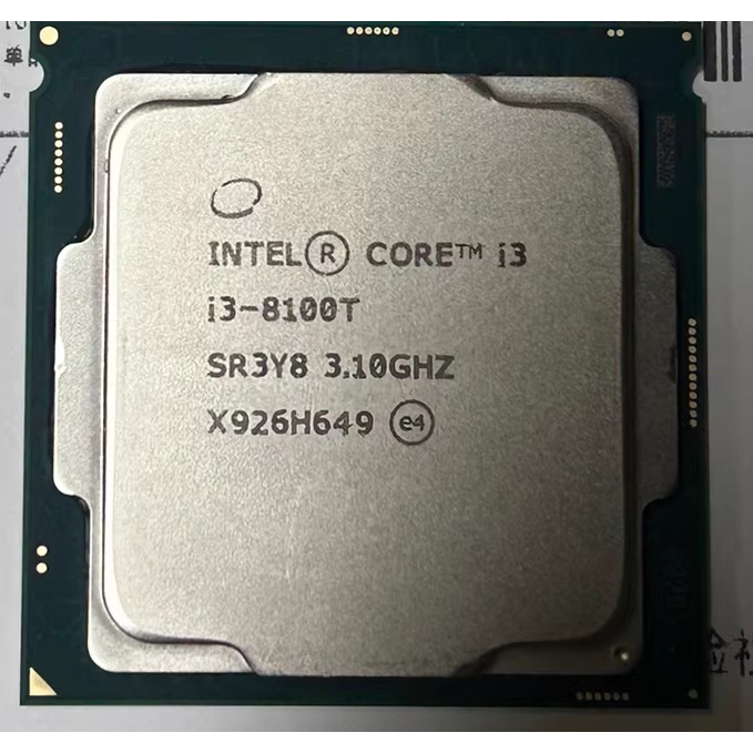 CPU 8Th Gen Core i3-8100T LGA1151 โปรเซสเซอร์ CPU SR3Y8 Quad-Core 3.1GHz 35W คอมพิวเตอร์เดสก์ท็อป