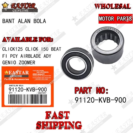 TORQUE ลูกปืนชามหลัง Kvb 125 CLICK 150 BEAT Fi PCX AIRBLADE ADV GENIO ZOOMER-EASTARGENUINE