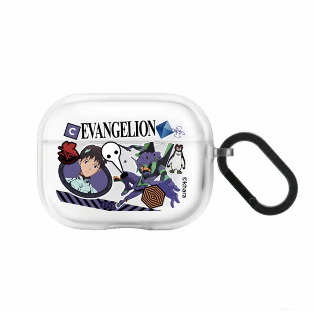 EVA Neon Genesis Evangelion สําหรับ Airpods Pro3 กรณี AirPods Pro2 กันกระแทก Clear TPU หูฟังสําหรับ 