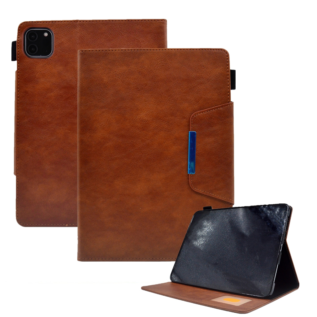 เคส iPad หนังพรีเมี่ยม | ซับในตุ๊กตาเนื้อนุ่ม | หลับอัตโนมัติ/ตื่น | ฝาครอบขาตั้งสําหรับรุ่น iPad